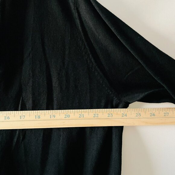 NWT Chico's Womens Black Open Sheet Music Sheffield Cardigan Jacket Size 3 US XL - Picture 5 of 7